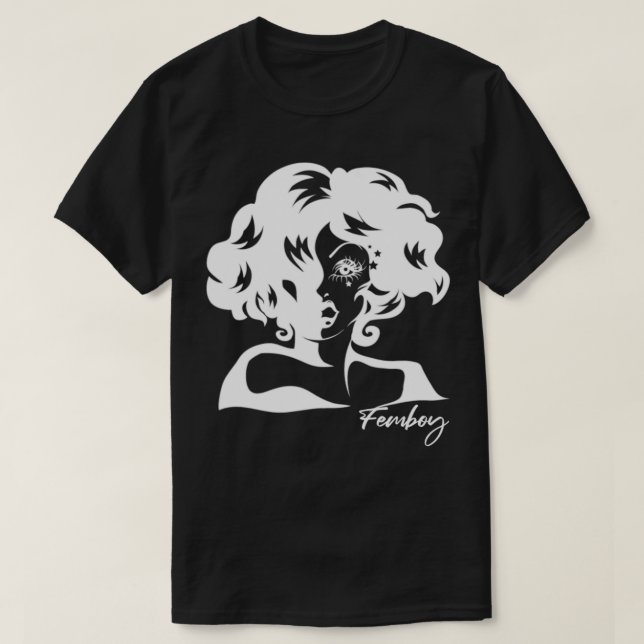 Femboy Crossdressing Crossdresser  T-Shirt (Design Front)