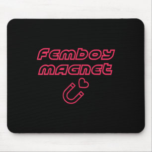 Femboy Magnet Design Mouse Pad