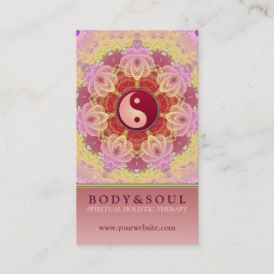 Feminine Beauty YinYang Holistic Business Card