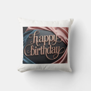 Feminine birthday luxurious elegant extravagant cushion