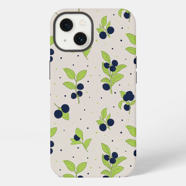 Feminine Blueberry Phone Case (Back)