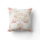 Feminine Blush Floral Tribal Boho Woodland Animals