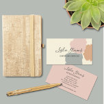 Feminine Blush Grey Terracotta Paint Splotch Boho Business Card<br><div class="desc">This modern design features simple, bold paint splotches in light terracotta, pale blush pink, and soft grey suits a variety of professions like interior design, painting, social media manager, consultant, and many more. The colours of the card can be changed to suit your branding so feel free to message me...</div>