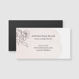 Feminine Business Magnet business card size