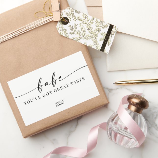 Feminine Cheeky Branding Sticker Logo (Gifting)