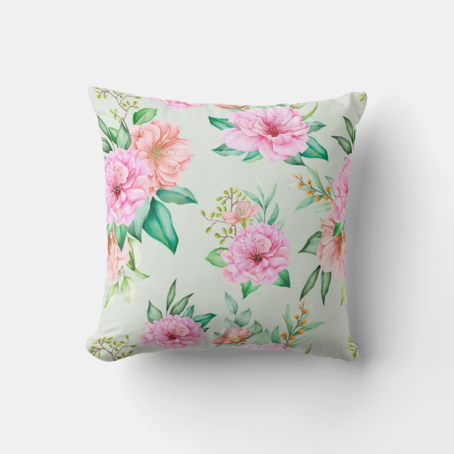 Feminine Floral Cushion (Front)