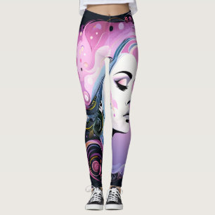 "Feminine Flourish" Women's Beauty Leggings