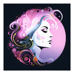 "Feminine Flourish" Women's Beauty Photo Print