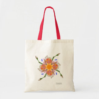 "Feminine" Flower Tote Bag