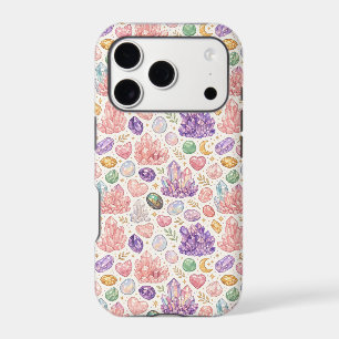 Feminine Gemstone Seamless Pattern