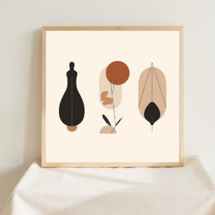 Feminine Geometric Line Art Set I Poster