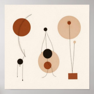 Feminine Geometric Line Art Set XXL Poster