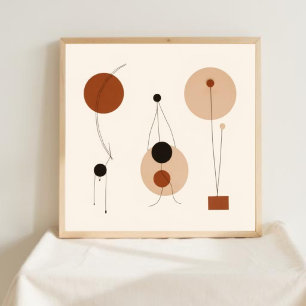 Feminine Geometric Line Art Set XXL Poster