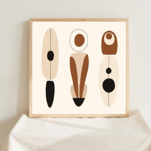 Feminine Geometric Line Art Set XXL Poster