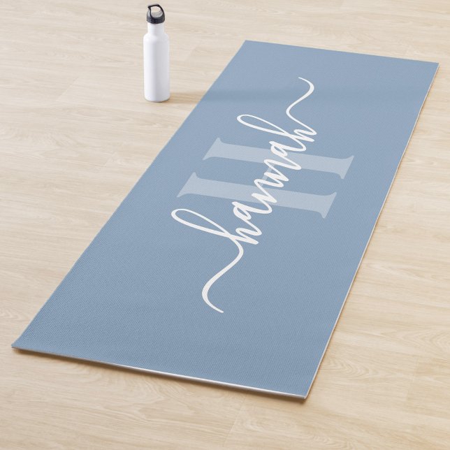 Feminine Large Monogram Script Yoga Mat (Creator Uploaded)