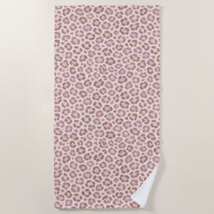 Feminine Leopard Pattern Beach Towel