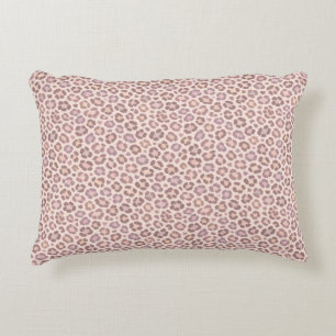 Feminine Leopard Pattern Decorative Cushion