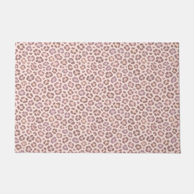 Feminine Leopard Pattern Doormat (Front)