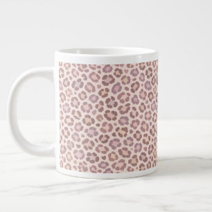Feminine Leopard Pattern Large Coffee Mug