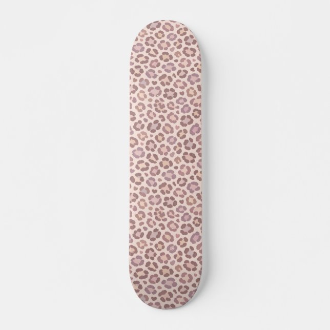 Feminine Leopard Pattern Skateboard (Front)