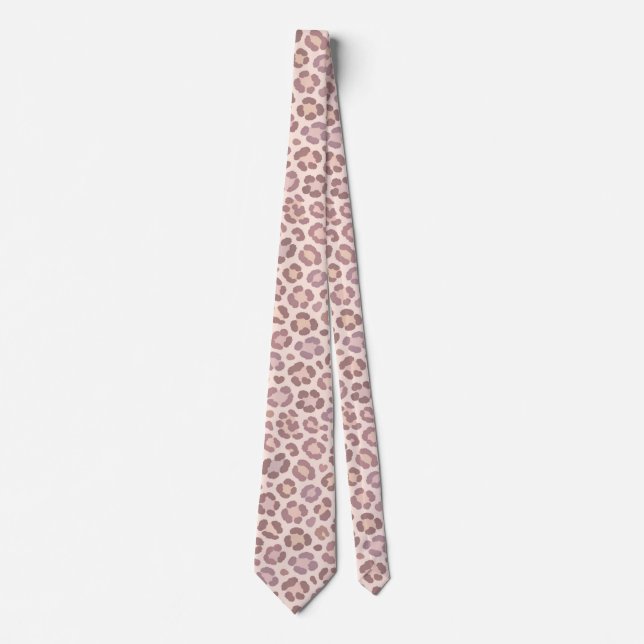 Feminine Leopard Pattern Tie (Front)