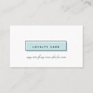 Feminine Logo Blue Nail art day spa Loyalty Card