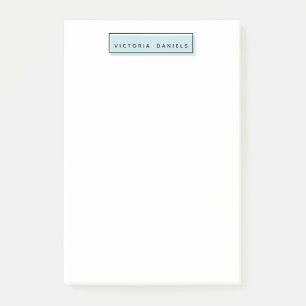 Feminine Logo   Blue   Personalised  professional Post-it Notes