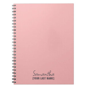 Feminine Minimalist Rose Beige Notebook