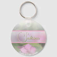 feminine personalized name Joie Fleur rose vert