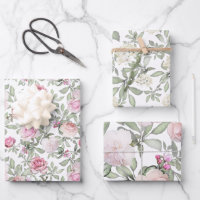 Feminine Pink Roses Watercolor Floral