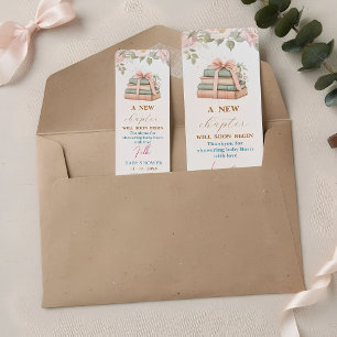  Feminine  pink watercolor floral return address Label