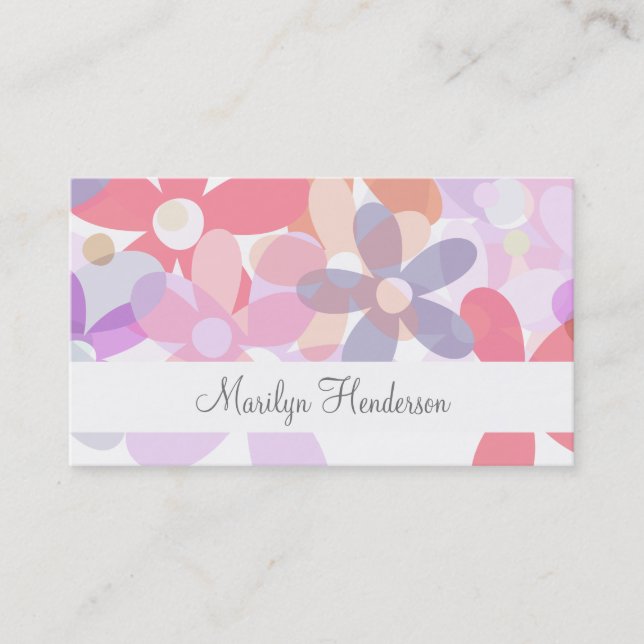 Feminine Professional Business Cards (Front)