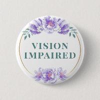 Feminine Purple Rose Floral Vision Impaired