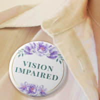 Feminine Purple Rose Floral Vision Impaired