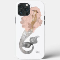 Feminine Sea Goddess Mermaid with Monogram