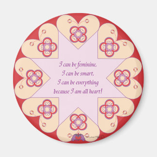 Feminine, Smart, All Heart--HeartStar(TM) magnet
