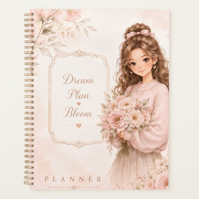 Feminine Soft Luxury Daily Planner (Front)