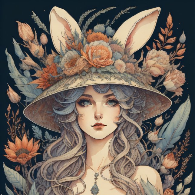 Feminine steampunk woman v22 tissue paper Decoupag (Creator Uploaded)