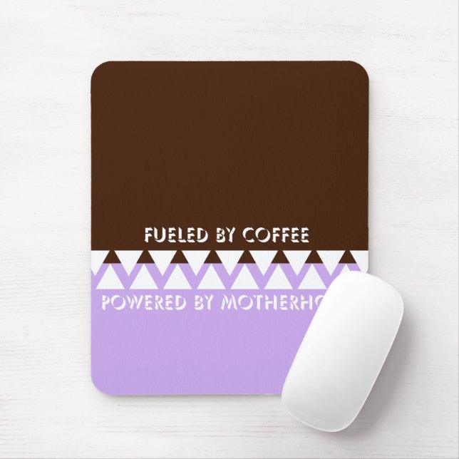 Feminine Striped Typography | Coffee Mum Quote Mouse Pad (With Mouse)