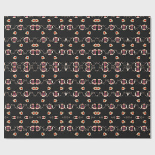 Feminine Surrealism in Warm Tones Wrapping Paper