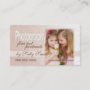 Feminine Swirls Business Card