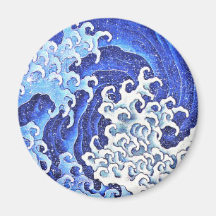 Feminine Wave by Hokusai Magnet