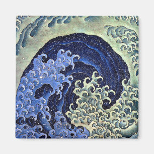 Feminine Wave Japanese Vintage Katsushika Hokusai Magnet