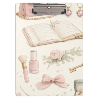 feminine woman clipboard