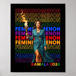 Femininomenon Funny Kamala Harris  Poster