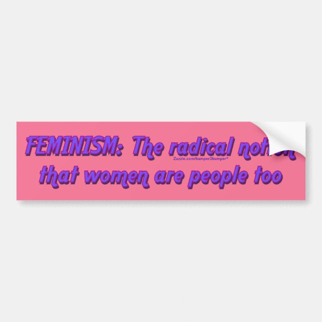 Feminism Bumper Sticker (Front)