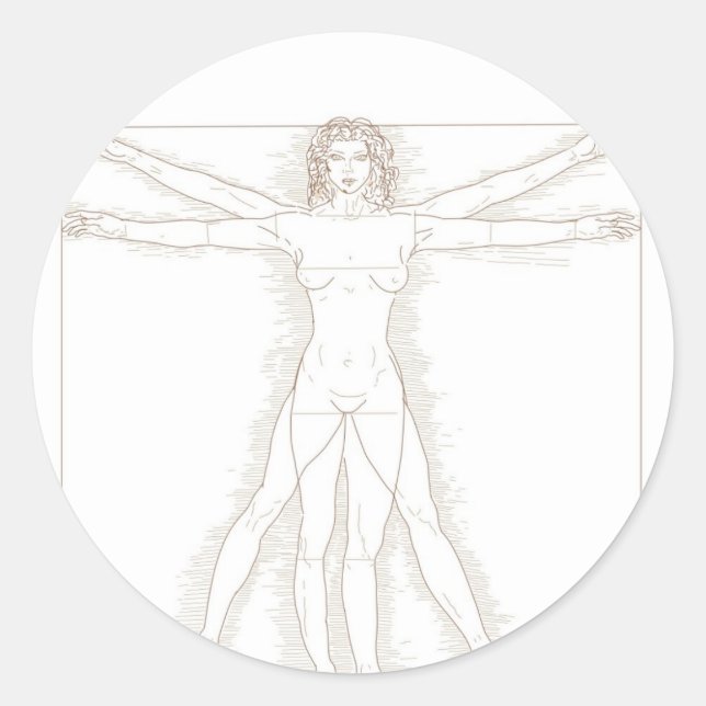 Feminism Classic Round Sticker (Front)