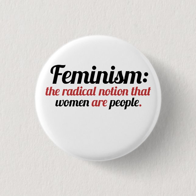 Feminism Defined 3 Cm Round Badge (Front)