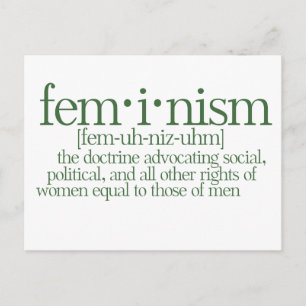 Feminism Defined Postcard