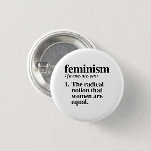 Feminism Definition 3 Cm Round Badge
